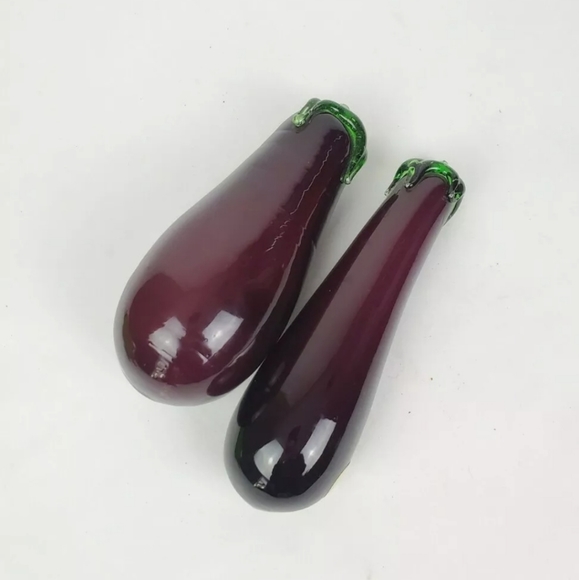 MCM blown glass realistic fruit veggie set - Picture 3 of 12